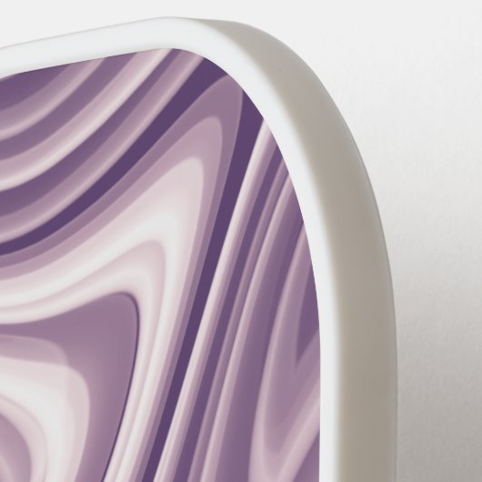 Raquette De Pickleball Motif en marbre Abstrait violet (Détail gauche)