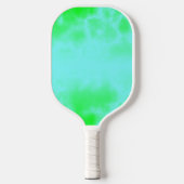 Raquette De Pickleball Motif en marbre bleu et vert (Recto)