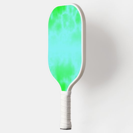 Raquette De Pickleball Motif en marbre bleu et vert (Gauche)