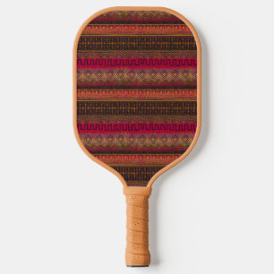 Raquette De Pickleball Motif en tissu de boue Africain inspiré magnifique