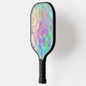 Raquette De Pickleball Motif en verre holographique, couleurs Iridescente (Gauche)