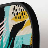 Raquette De Pickleball Motif Feuille de la forêt tropicale tropicale (Détail gauche)