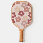 Raquette De Pickleball Motif Floral de ton terrestre (Verso)
