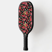 Raquette De Pickleball Motif floral rose et jaune doré (Gauche)