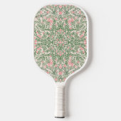 Raquette De Pickleball Motif floral rose et vert Chinoiserie (Verso)