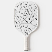 Raquette De Pickleball Motif Flue Music Notes (Recto)