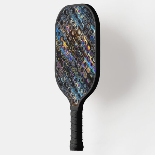 Raquette De Pickleball Motif Formes Iridescentes (Gauche)