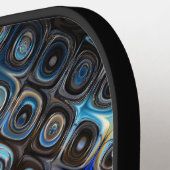Raquette De Pickleball Motif Formes Iridescentes (Détail gauche)