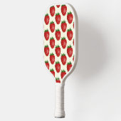 Raquette De Pickleball Motif fraises, fraises rouges, fruits, feuilles (Gauche)