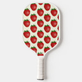 Raquette De Pickleball Motif fraises, fraises rouges, fruits, feuilles (Verso)