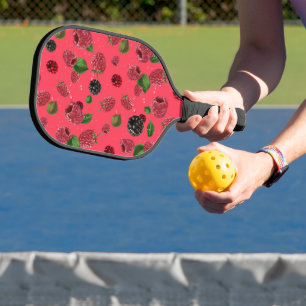 Raquette De Pickleball Motif framboise