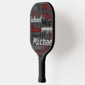 Raquette De Pickleball Motif gris des noms (Gauche)
