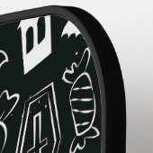 Raquette De Pickleball Motif Halloween 1 (Détail gauche)