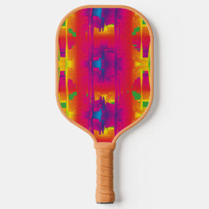 Raquette De Pickleball Motif indien de couleur vibrante festive