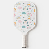 Raquette De Pickleball Motif météorologique mignon (Verso)