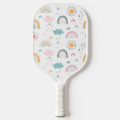 Raquette De Pickleball Motif météorologique mignon (Recto)