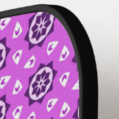 Raquette De Pickleball Motif migre Hexagon violet (Détail gauche)