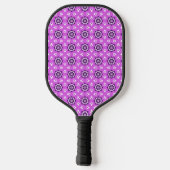 Raquette De Pickleball Motif migre Hexagon violet (Verso)
