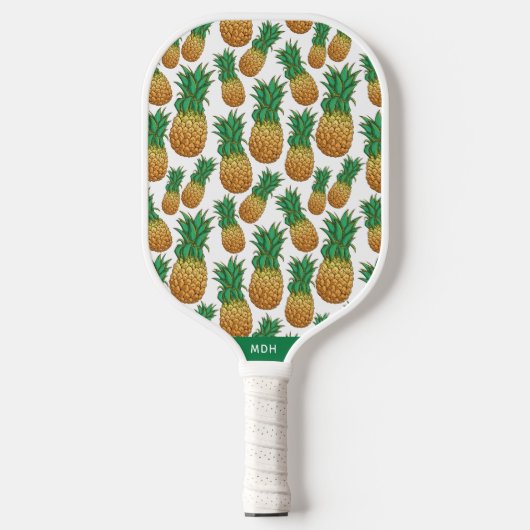 Raquette De Pickleball Motif monogramme personnalisé (Recto)