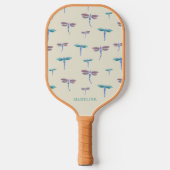 Raquette De Pickleball Motif Monogrammed Painted Dragonflies Ajouter un n (Recto)