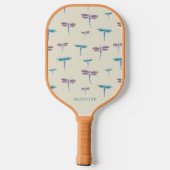 Raquette De Pickleball Motif Monogrammed Painted Dragonflies Ajouter un n (Verso)