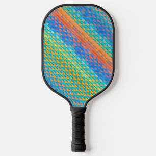 Raquette De Pickleball Motif numérique tissé Abstrait coloré