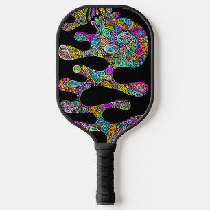 Raquette De Pickleball Motif Peint À La Main Et Numériquement Art 28