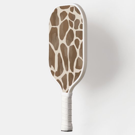 Raquette De Pickleball Motif Poster de animal de Giraffe d'aquarelle (Gauche)