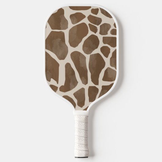 Raquette De Pickleball Motif Poster de animal de Giraffe d'aquarelle (Recto)