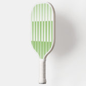 Raquette De Pickleball Motif rayé vert blanc (Gauche)