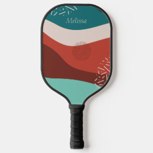 Raquette De Pickleball Motif Rétro Personnalisé