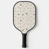 Raquette De Pickleball Motif Retro Squiggle (Verso)