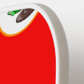 Raquette De Pickleball Motif rouge sapin de Noël (Détail gauche)