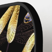 Raquette De Pickleball Motif sans couture avec libellules d'or (Détail gauche)