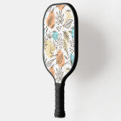 Raquette De Pickleball Motif tropical d'été dessiné à la main (Gauche)