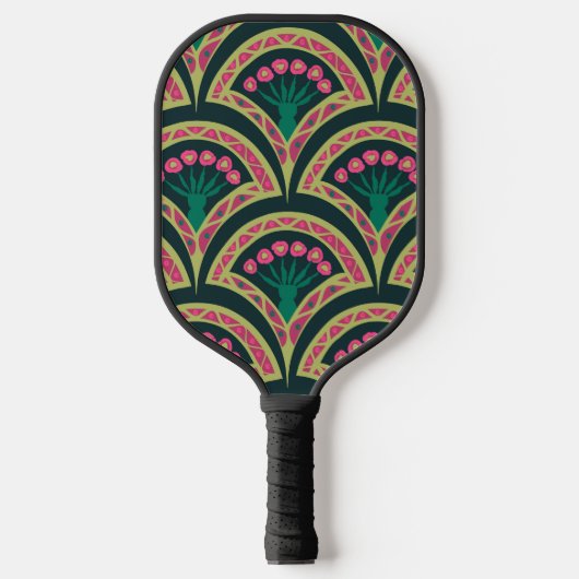 Raquette De Pickleball motif vert en forme de coque (Recto)