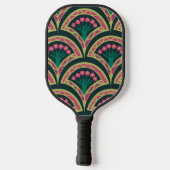 Raquette De Pickleball motif vert en forme de coque (Verso)
