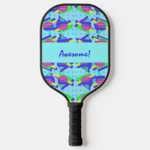 Raquette De Pickleball Motifs triangles personnalisables Wild Memphis