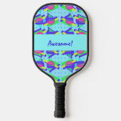 Raquette De Pickleball Motifs triangles personnalisables Wild Memphis (Verso)