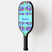 Raquette De Pickleball Motifs triangles personnalisables Wild Memphis (Gauche)