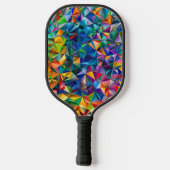 Raquette De Pickleball Multicolored triangle shapes  (Verso)