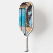 Raquette De Pickleball Mur bleu et porte (Gauche)