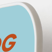 Raquette De Pickleball My dog is my therapist (Détail gauche)