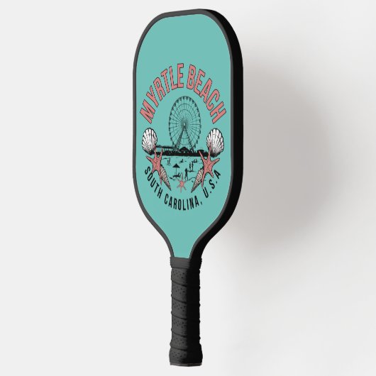 Raquette De Pickleball Myrtle Beach Retro Vignette (Gauche)