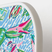 Raquette De Pickleball Nantucket Preppy Palm Beach Imprimer (Détail gauche)