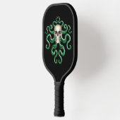 Raquette De Pickleball Nautique Kraken Pirate Crâne Vert Octopus (Gauche)