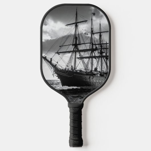 Raquette De Pickleball Navire noir et blanc (Recto)