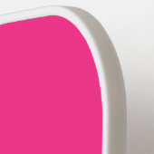 Raquette De Pickleball Neon Arc-en-ciel Abstrait sur rose (Détail gauche)