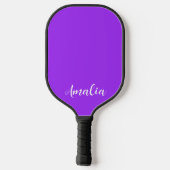 Raquette De Pickleball néon clair solide fluorescent violet (Verso)