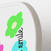 Raquette De Pickleball Neon Daisy Print Pickleball Paddle (Détail gauche)